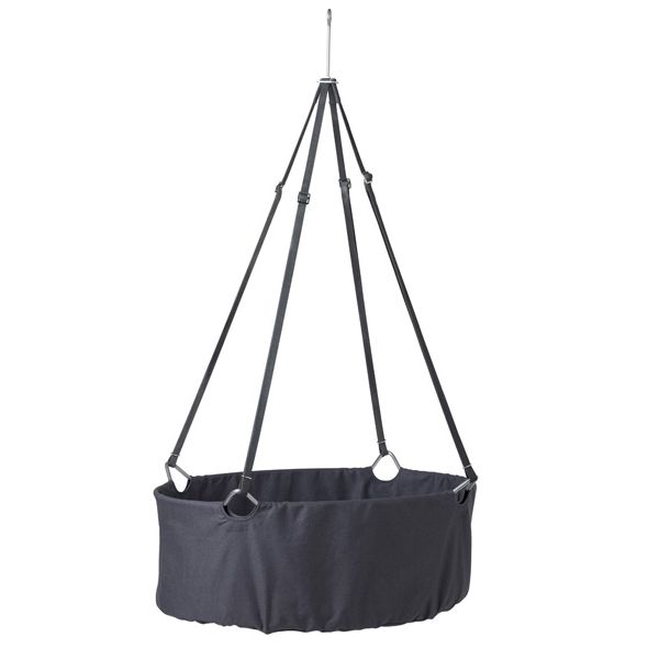 Berceau Classic avec matelas et crochet - Gris