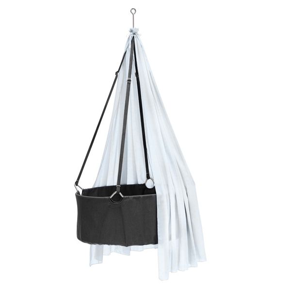 Berceau Classic avec matelas et crochet - Gris