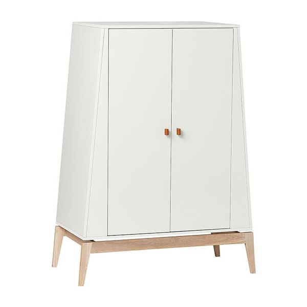 Armoire Luna - Petit Modèle - Blanc / Chêne