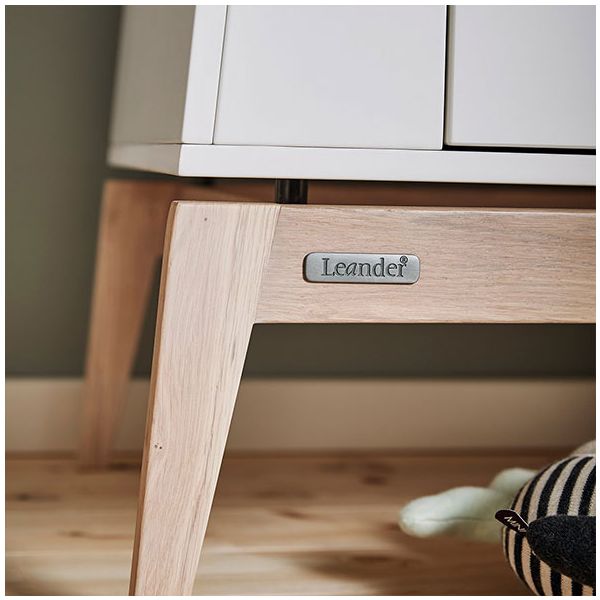 Armoire Luna - Petit Modèle - Blanc / Chêne