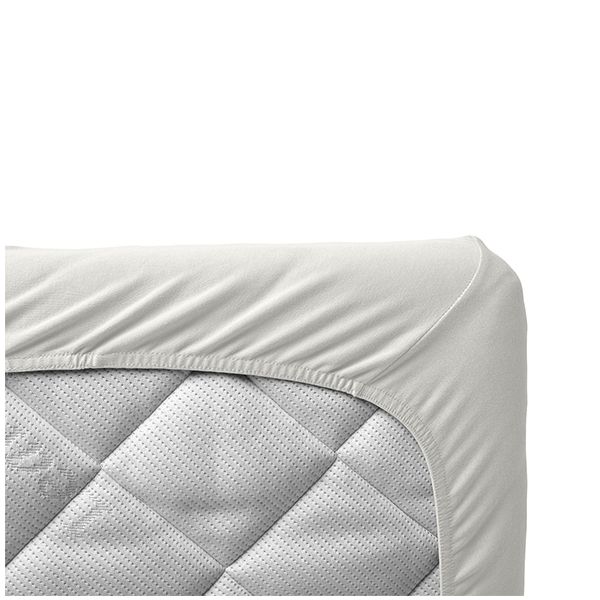Set de 2 draps housse 80 x 50 cm - Berceau - Blanc