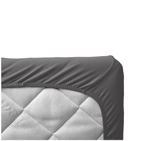 Set of 2 fitted sheets 60 x 120 - Cool Grey