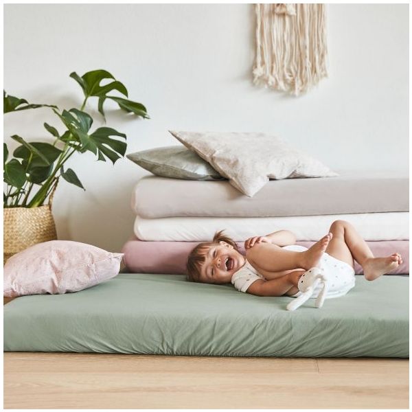 Set de 2 draps housse 70 x 140 - Vert Sauge