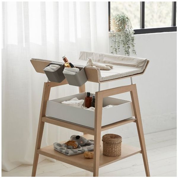 Housse pour matelas à langer Linea - Cappuccino