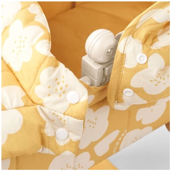 Landau de poupée Vintage Adaline - Fleurs Jaune
