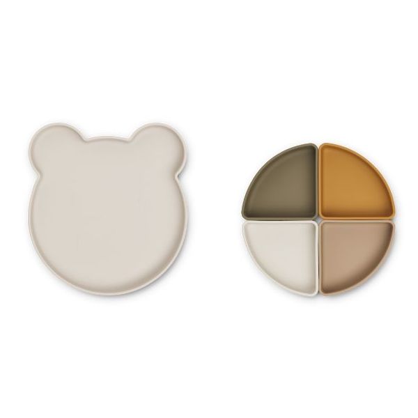 Assiette à compartiments Arne - Ours Sable