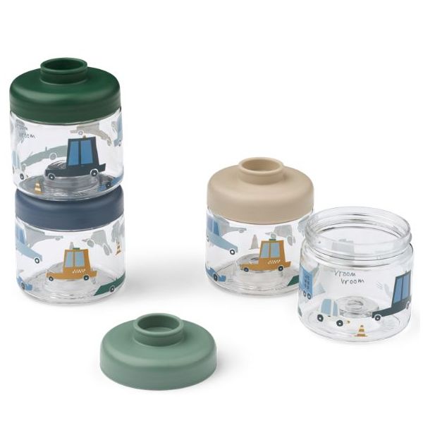 Set de 4 boîtes multiportions Dominique - Voitures