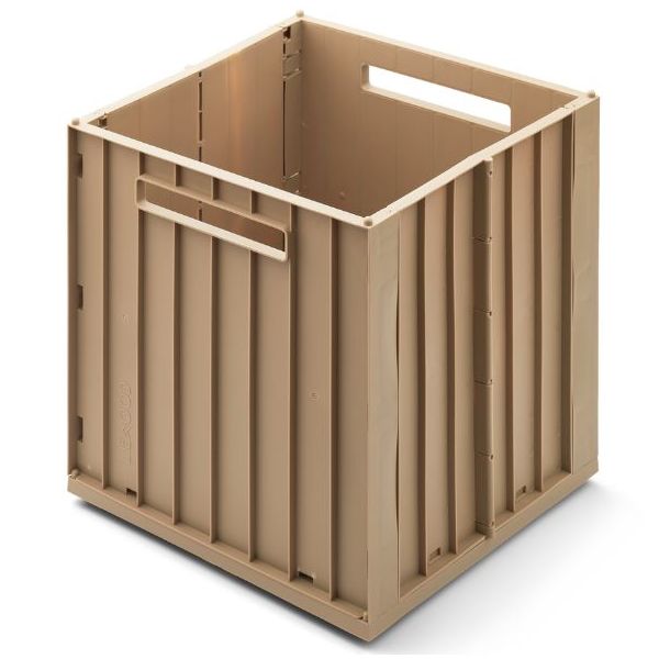 Boîte de rangement Elijah avec couvercle - Avoine