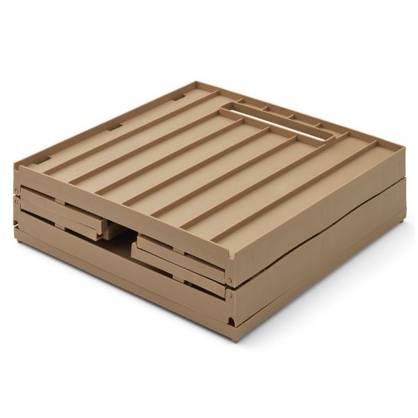 Boîte de rangement Elijah avec couvercle - Avoine