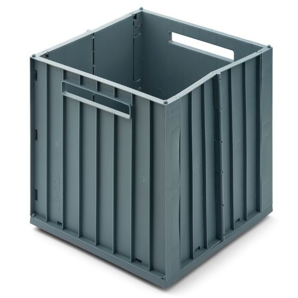 Boîte de rangement Elijah avec couvercle - Bleu