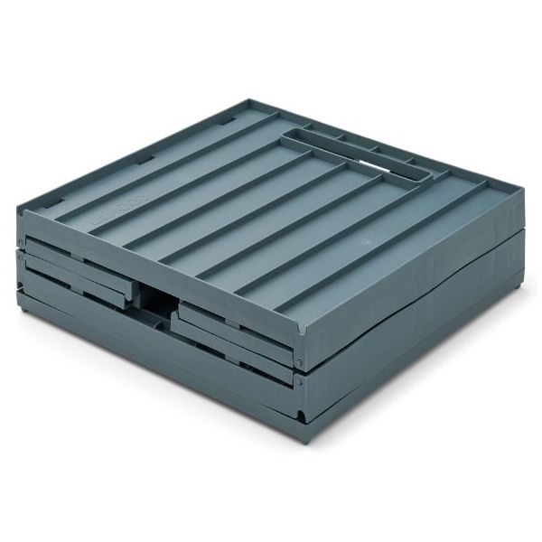 Boîte de rangement Elijah avec couvercle - Bleu