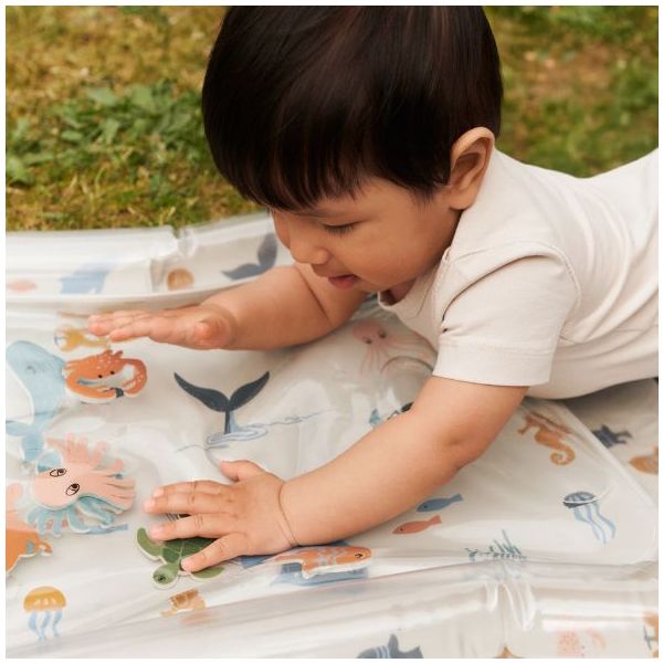 Tapis d'éveil sensoriel gonflable Elin - Animaux Marins