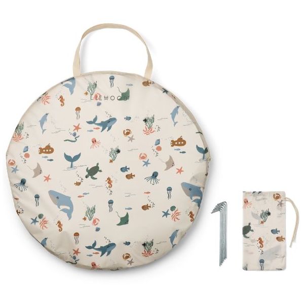 Tente de plage pop-up avec pataugeoire Everett - Animaux Marins