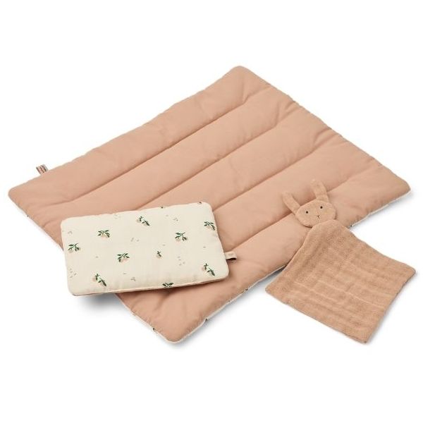 Parure de lit de poupée Joan - Pêches