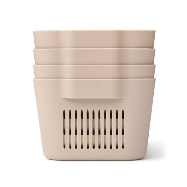 Lot de 4 mini paniers Makeeva - Sable