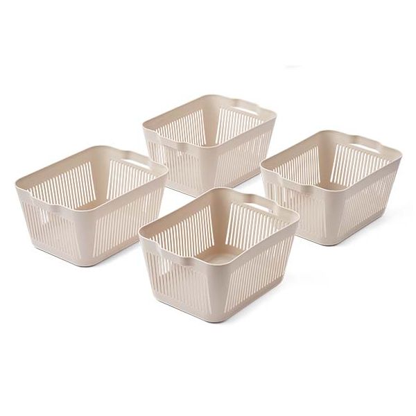 Lot de 4 paniers Makeeva - S - Sable