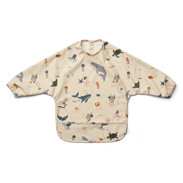 Bavoir manches longues Merle - Animaux Marins