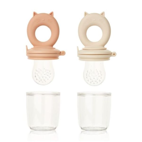 Set de 2 tétines grignoteuses Miranda - Rose / Apple Blossom