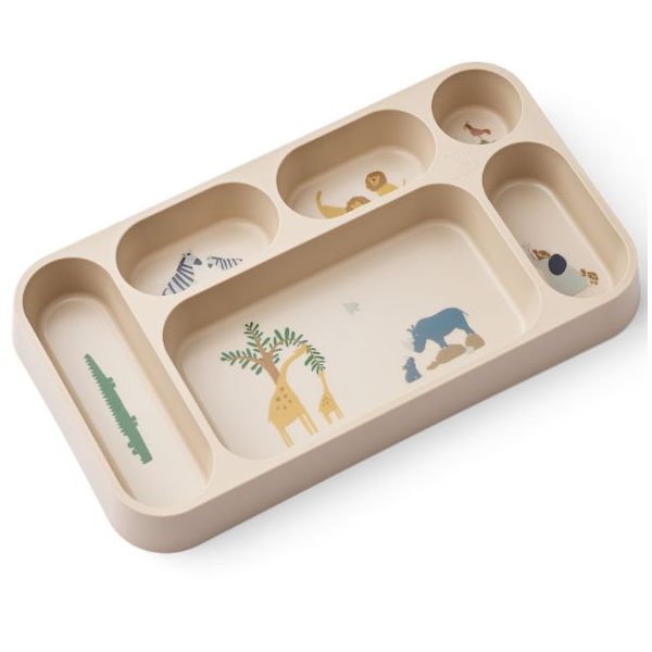 Assiette à compartiments Mosu - Animaux