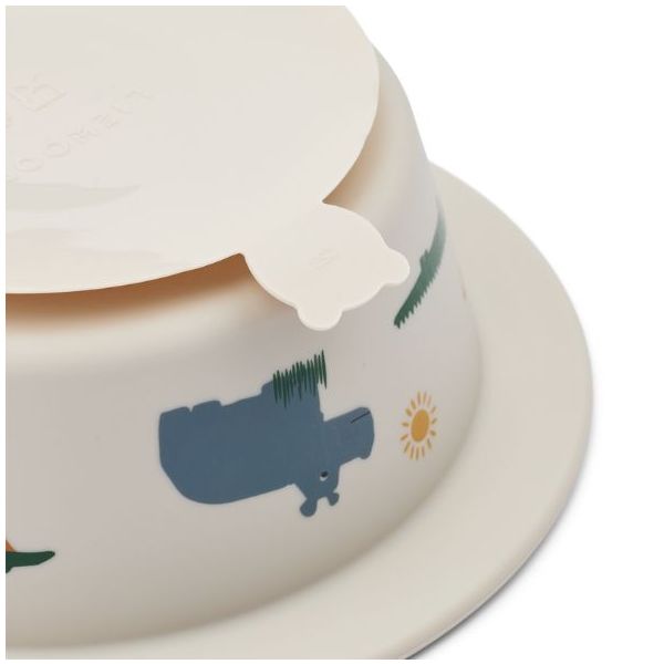 Set de 2 bols ventouse Peony - Safari