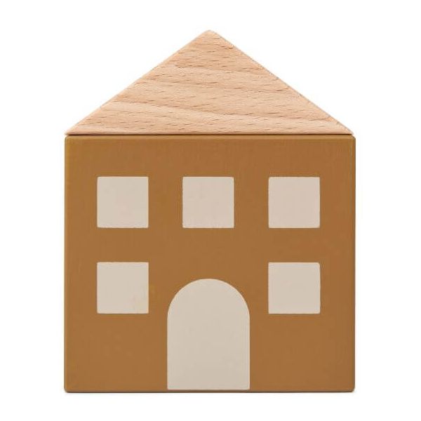 Set de 3 maisons de village en bois