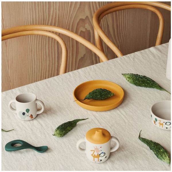 Set de vaisselle silicone Vivi - Around the World