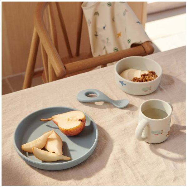 Set de vaisselle silicone Vivi - Aviateur