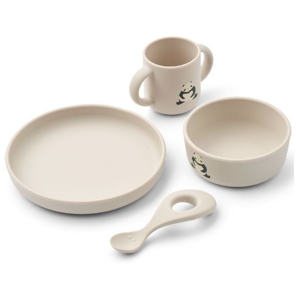 Vivi Silicone Dish Set - Panda