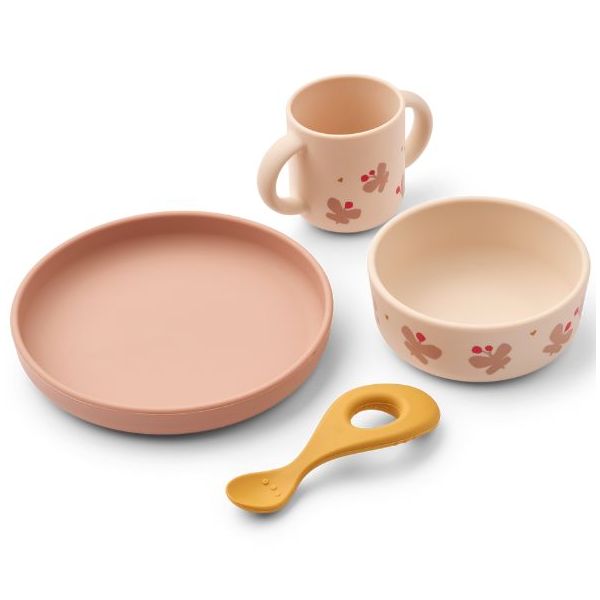 Vivi Silicone Dish Set - Butterfly