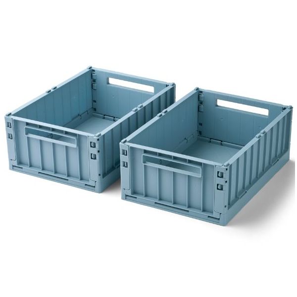 2-Pack Weston Storage Box - Beach Blue - M