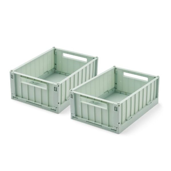 2-Pack Weston Storage Box - Light Peppermint - S