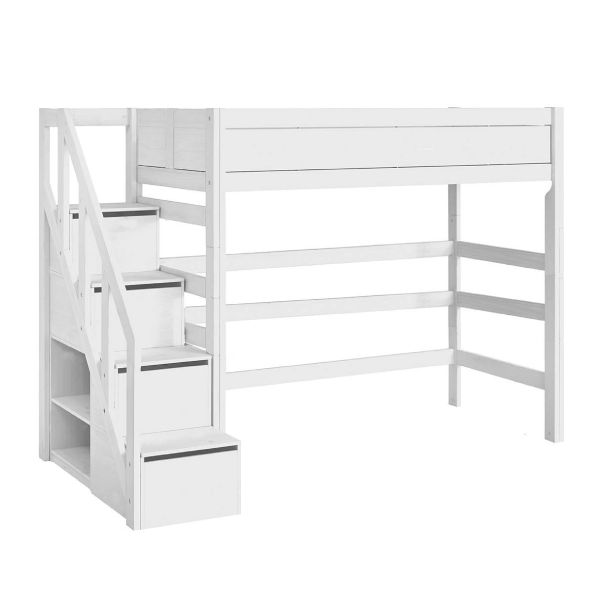 Lit Mezzanine haut (H 177 cm) - Escaliers