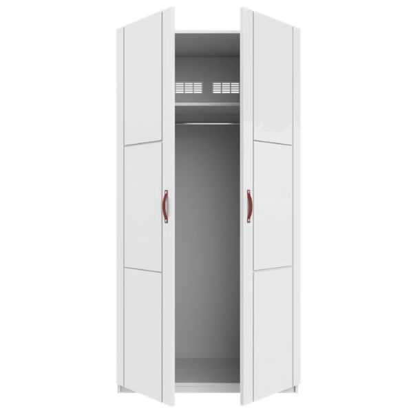 Armoire 100 cm - 2 portes - 1 tringle & 1 étagère
