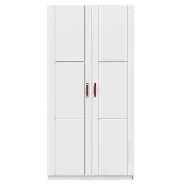 Armoire 100 cm - 2 portes - 1 tringle & 4 étagères