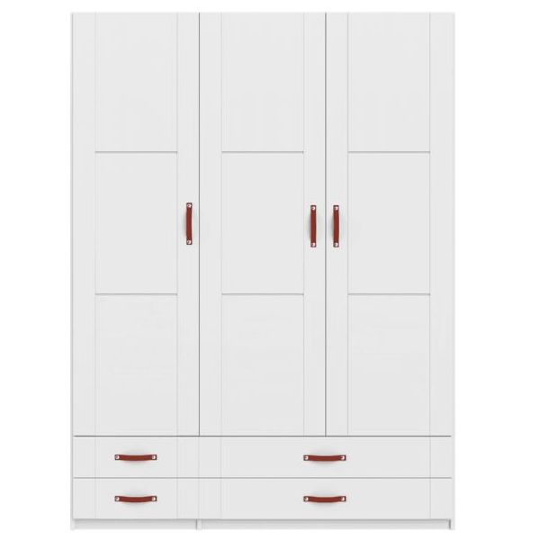 Armoire 150 cm - 3 portes & 4 tiroirs