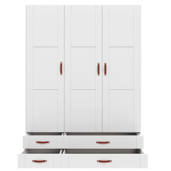 Armoire 150 cm - 3 portes & 4 tiroirs