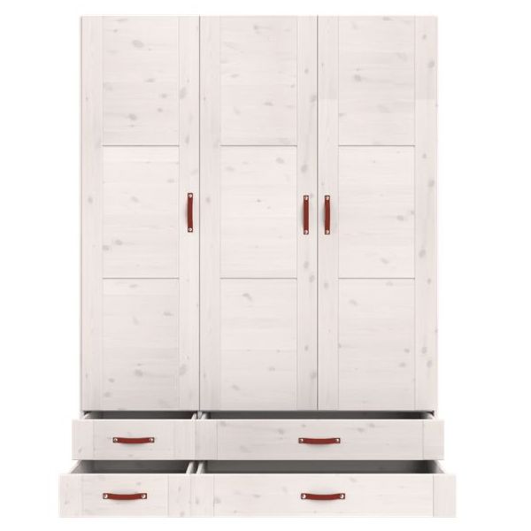 Armoire 150 cm - 3 portes & 4 tiroirs