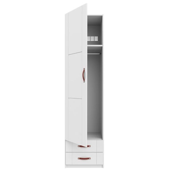 Armoire 50 cm - 1 porte & 2 tiroirs