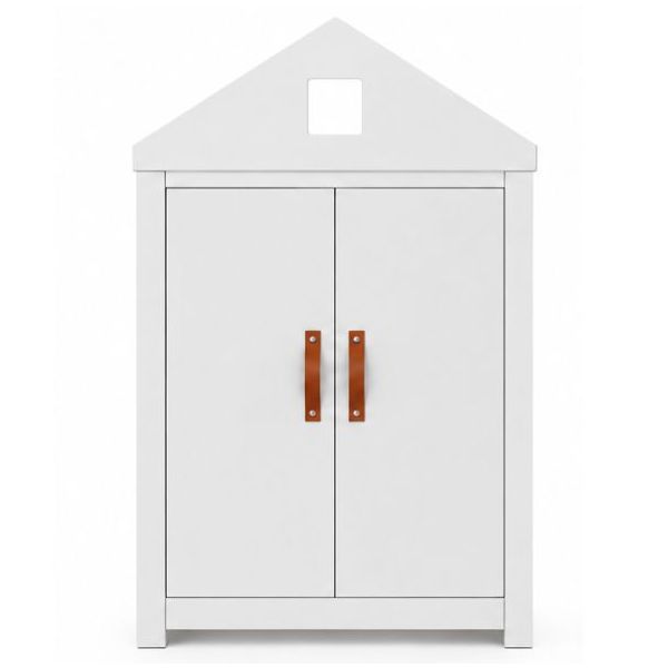 Bibliothèque Maison - 2 portes - Blanc