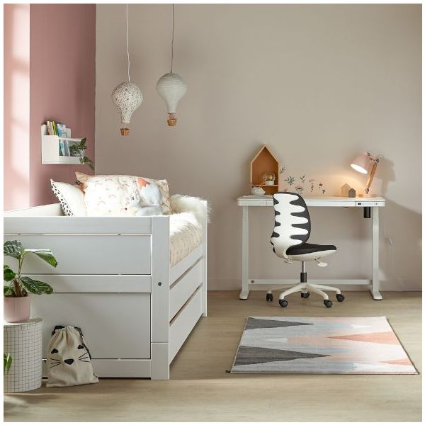 Chaise de bureau Confort - Noir / Blanc