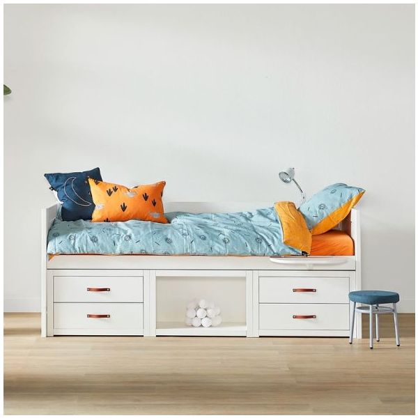 Lit banquette Original avec rangements 90 x 200 cm