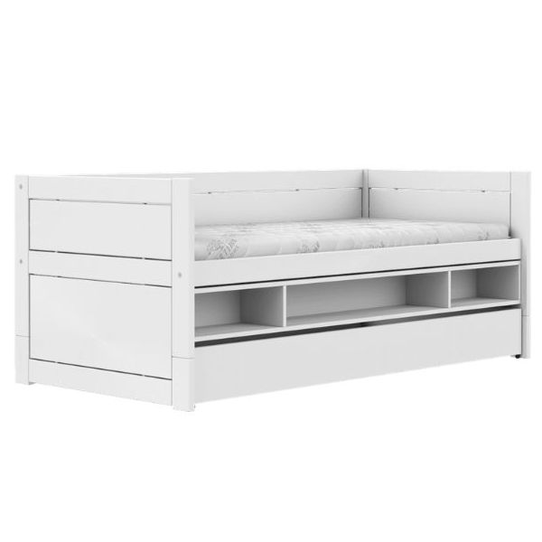 Original Bettsofa mit Schublade & Stauraum 90 x 200 cm