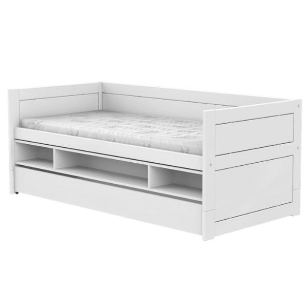 Original Bettsofa mit Schublade & Stauraum 90 x 200 cm