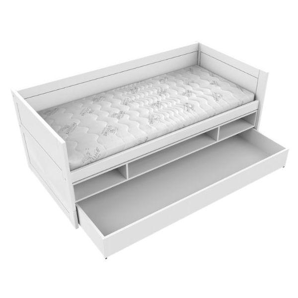 Original Bettsofa mit Schublade & Stauraum 90 x 200 cm