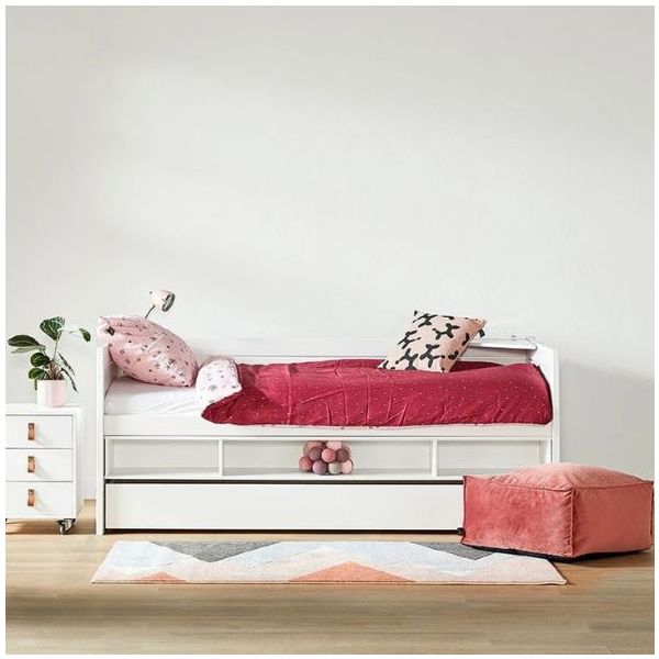 Original Bettsofa mit Schublade & Stauraum 90 x 200 cm