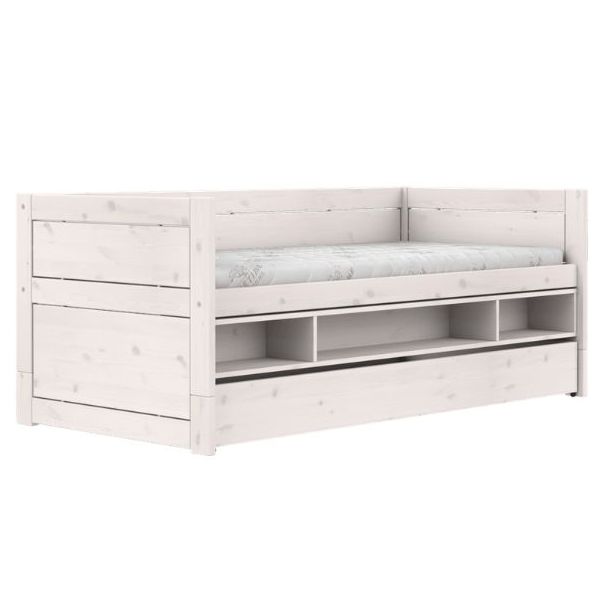 Original Bettsofa mit Schublade & Stauraum 90 x 200 cm