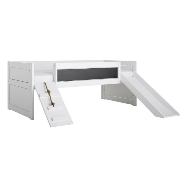 Lit Gigogne avec toboggan et panneau d'escalade