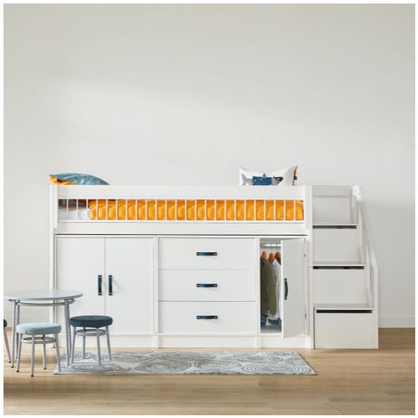 Lit mi-hauteur - All-in-one