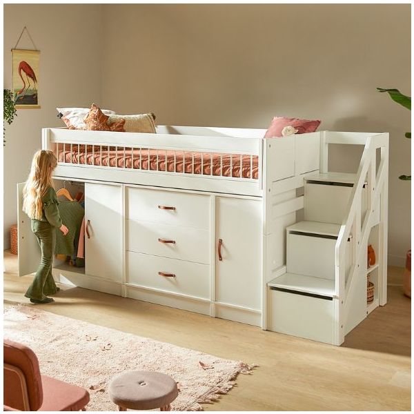 Lit mi-hauteur - All-in-one