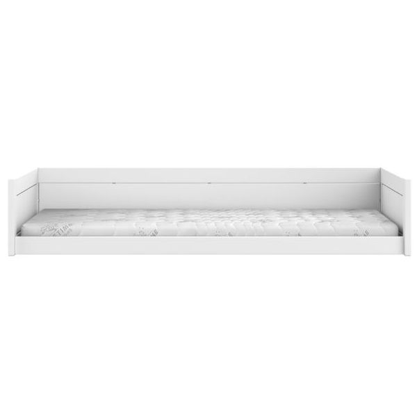 Mitwachsendes Bodenbett Montessori 90 x 200 cm - Weiss